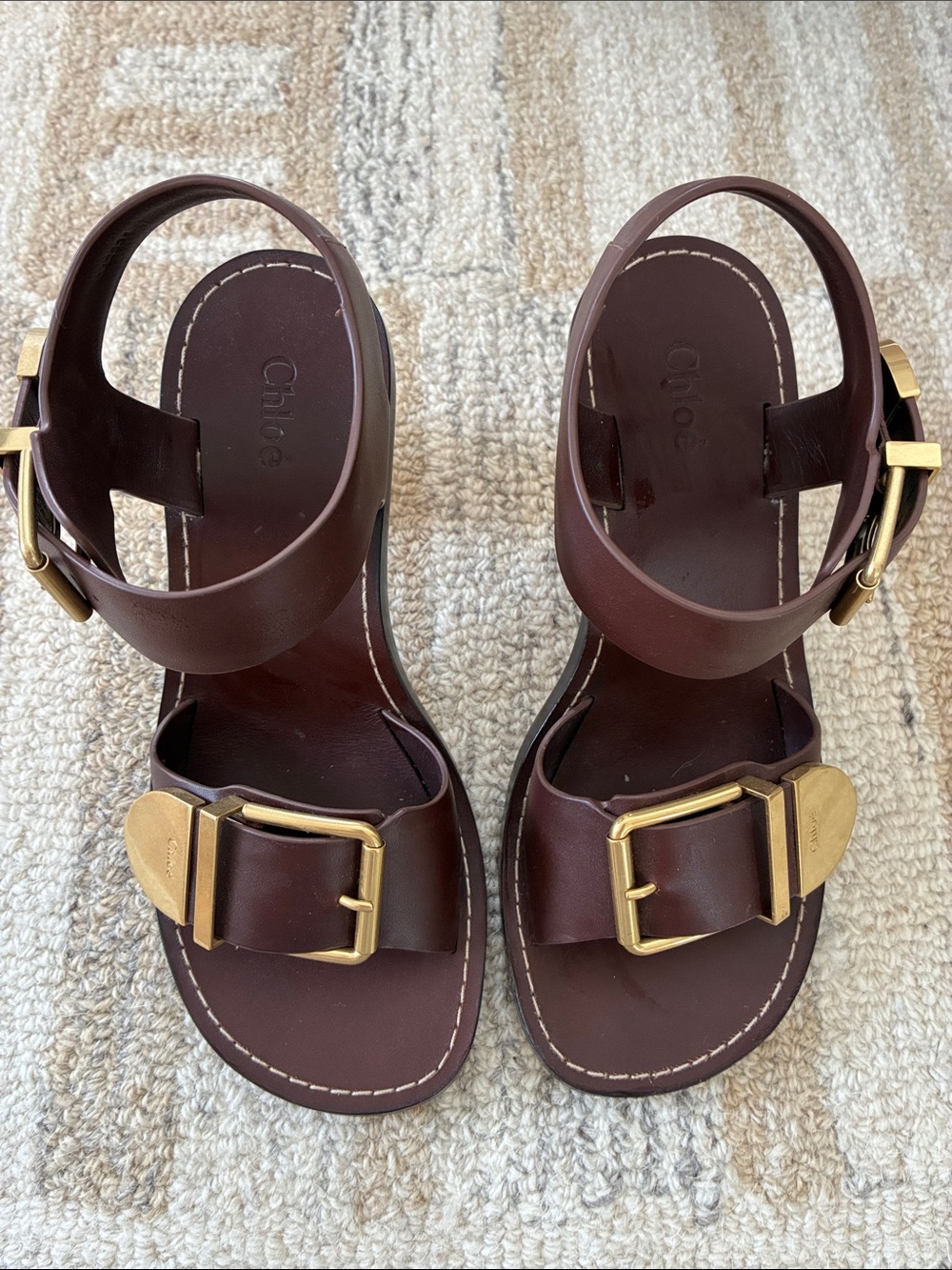 Chloe Rebecca Sandal with hold heal and hardware